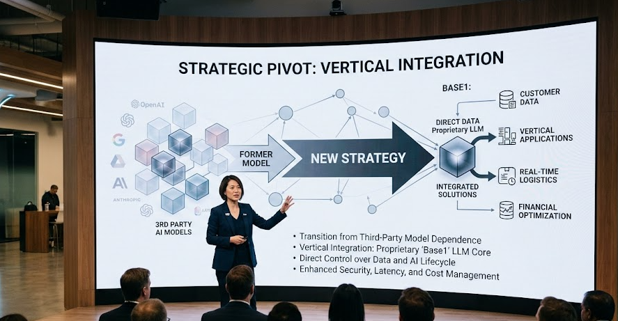 80 Base44推自研AI模型Base1!AI應用層競爭進入新階段