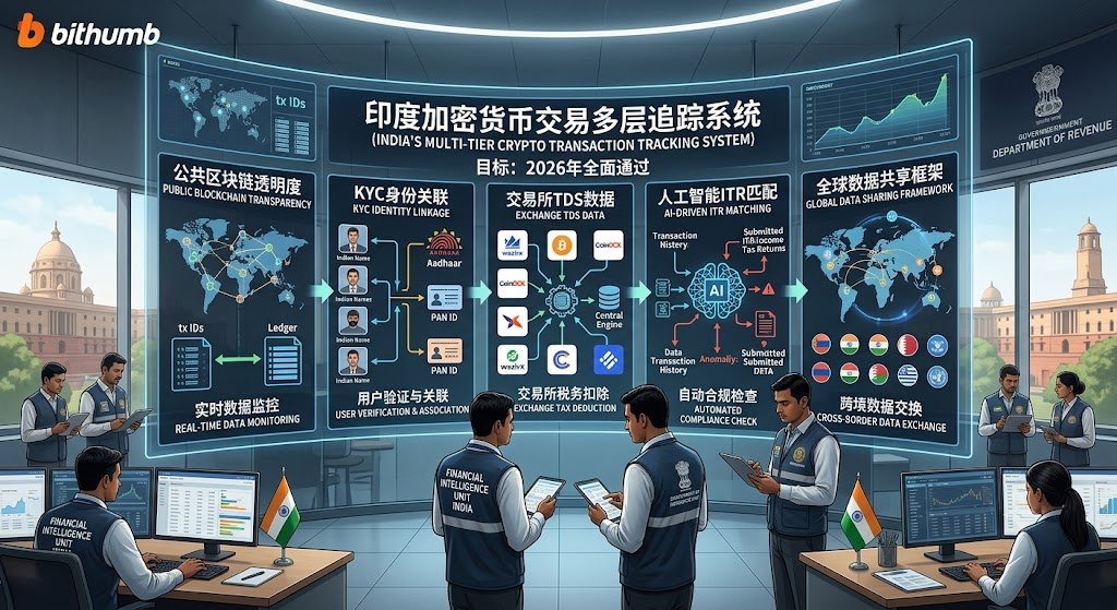 印度開始「全面追蹤」加密貨幣？2026年監管系統曝光，幣圈匿名時代恐將結束