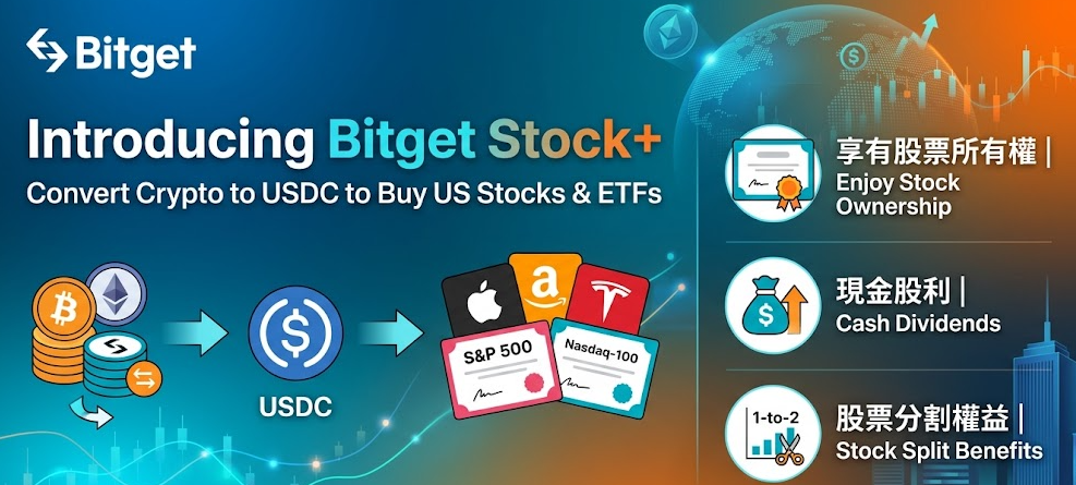 Bitget 放大招！現在能直接用加密貨幣買美股，Stocks 2.0 到底改變了什麼？