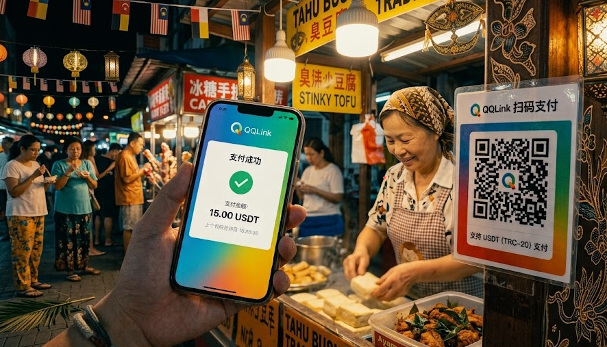 13 QQLink USDT線下掃碼支付|逛康樂夜市SS2夜市必備