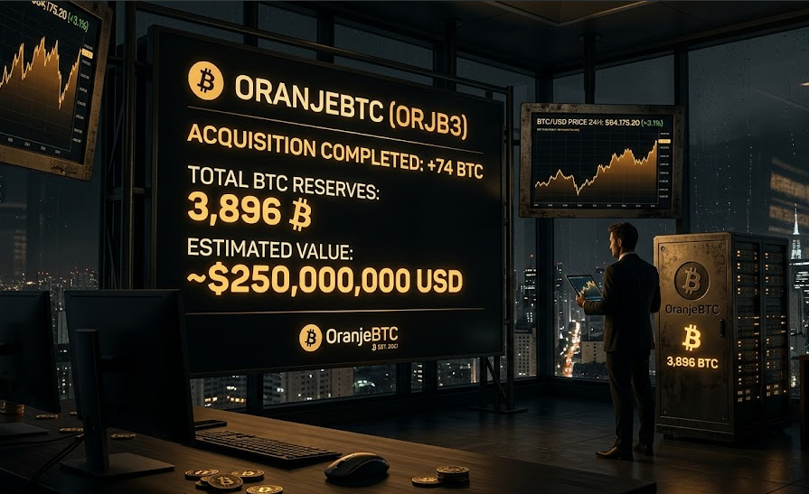 70 巴西上市公司 OranjeBTC 再度增持 74 枚比特幣,使企業比特幣儲備增至 3,896 枚,總價值約 2.5 億美元。本文解析 OranjeBTC 長期配置 BTC 的策略、拉丁美洲企業採用加密資產的趨勢,以及企業資產配置背後的市場意義與潛在影響。