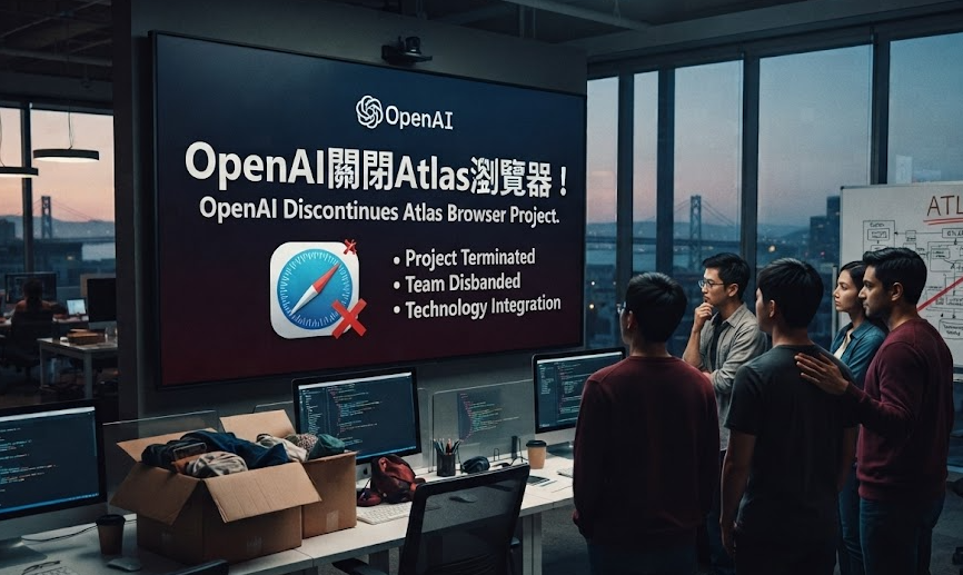 OpenAI關閉Atlas瀏覽器！AI瀏覽戰爭進入新階段