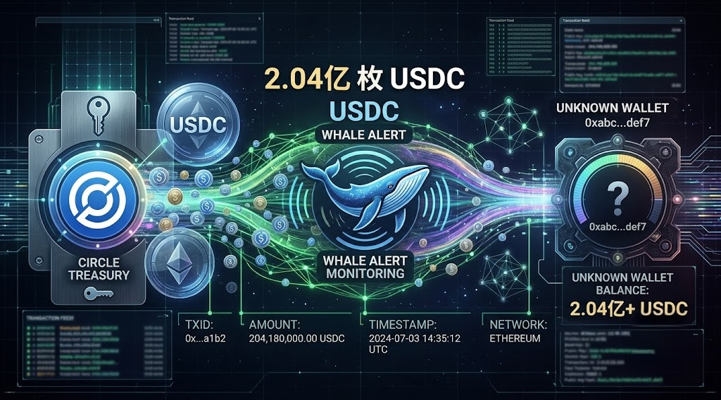 41 2.04億美元USDC憑空消失?國庫轉未知錢包釋放什麼信號