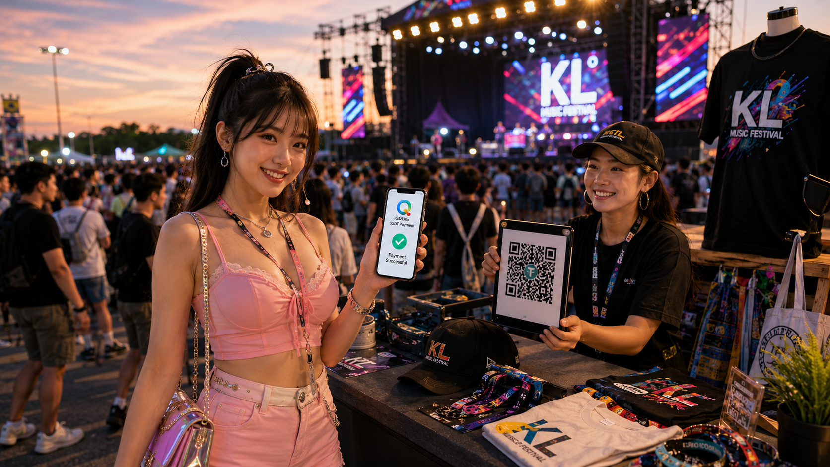 27 出國玩還在換匯?QQLink推USDT線下掃碼,華人遊客福音