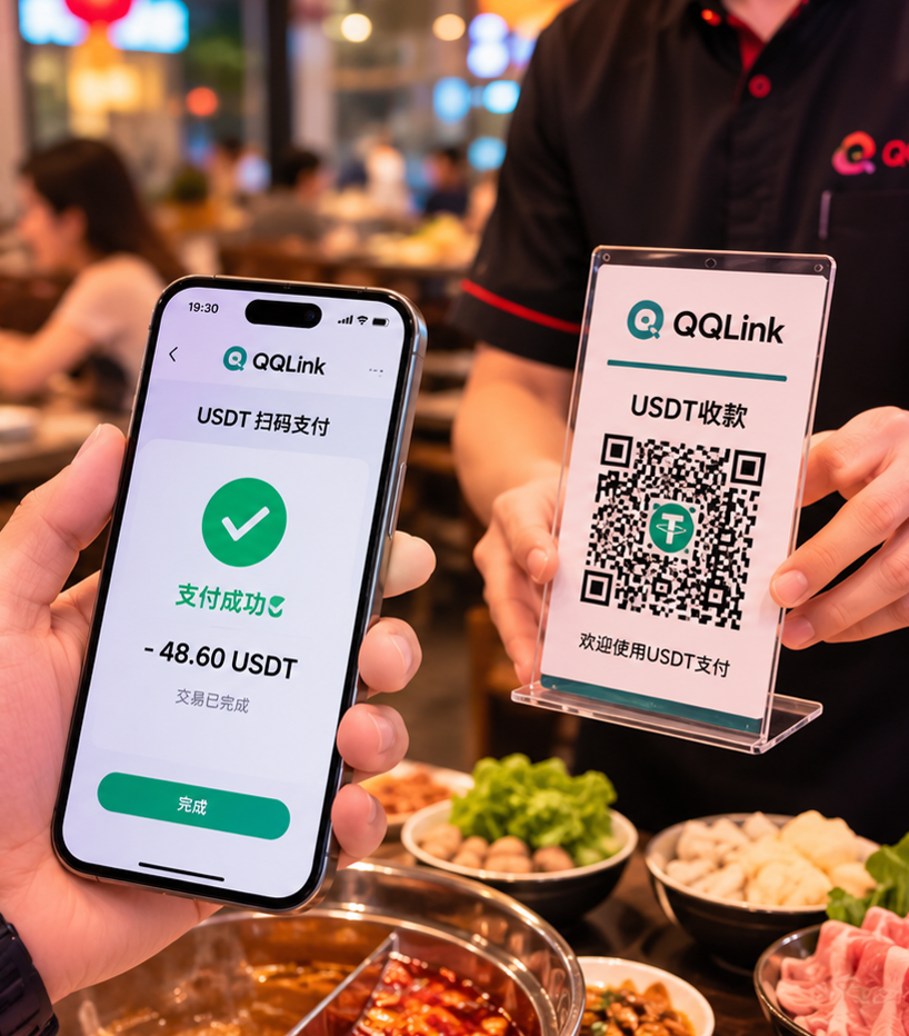 越南火鍋聚餐怎麼AA？QQLink讓USDT掃碼支付更簡單