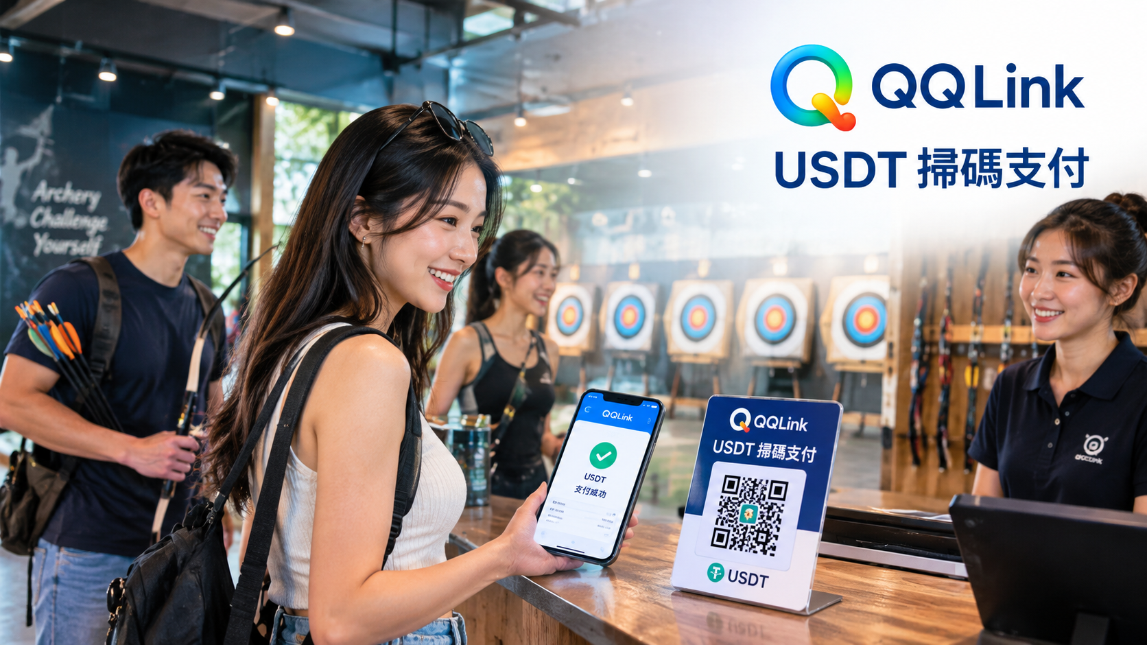 9 越南射箭館可USDT掃碼支付?QQLink進軍運動娛樂場景